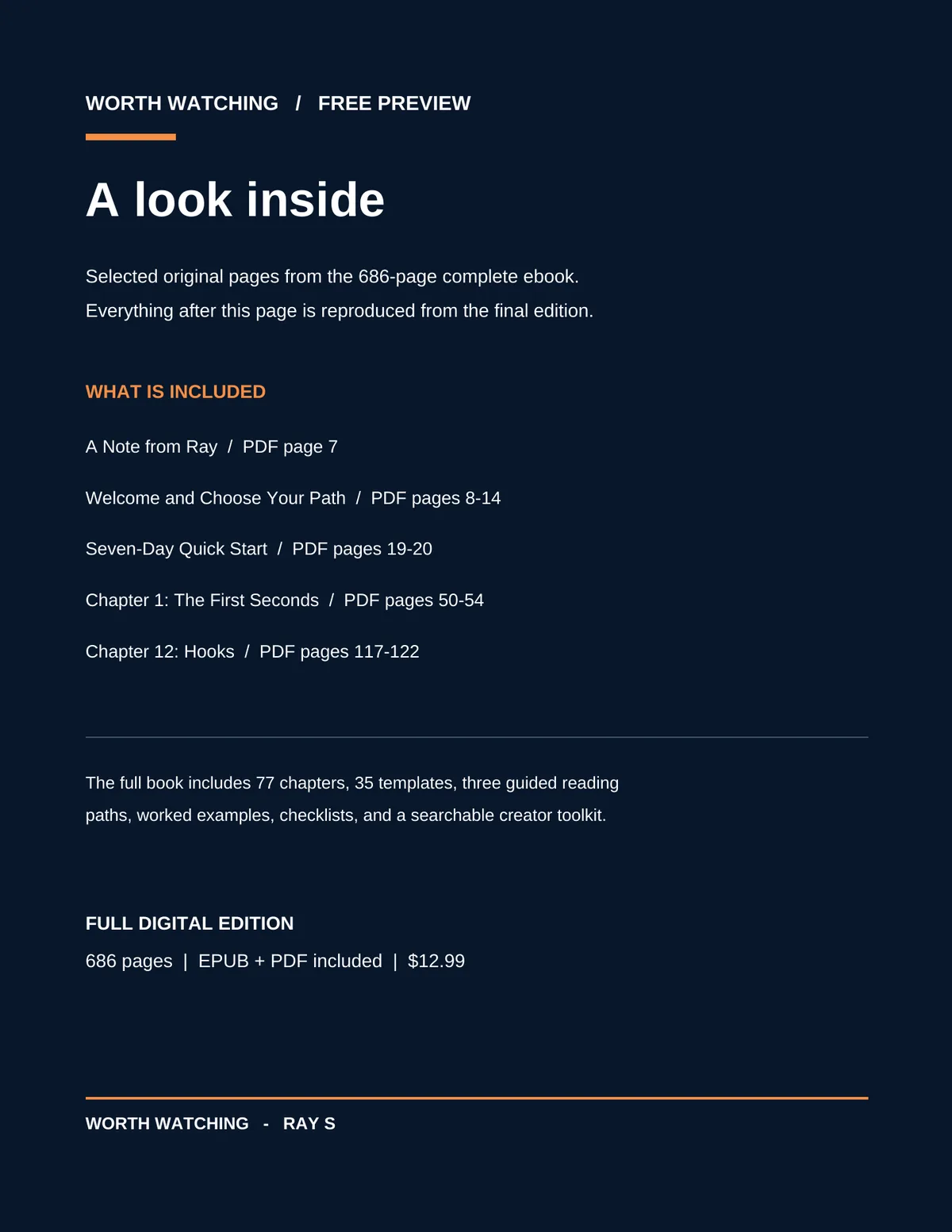 Worth Watching free sample, page 2 of 23